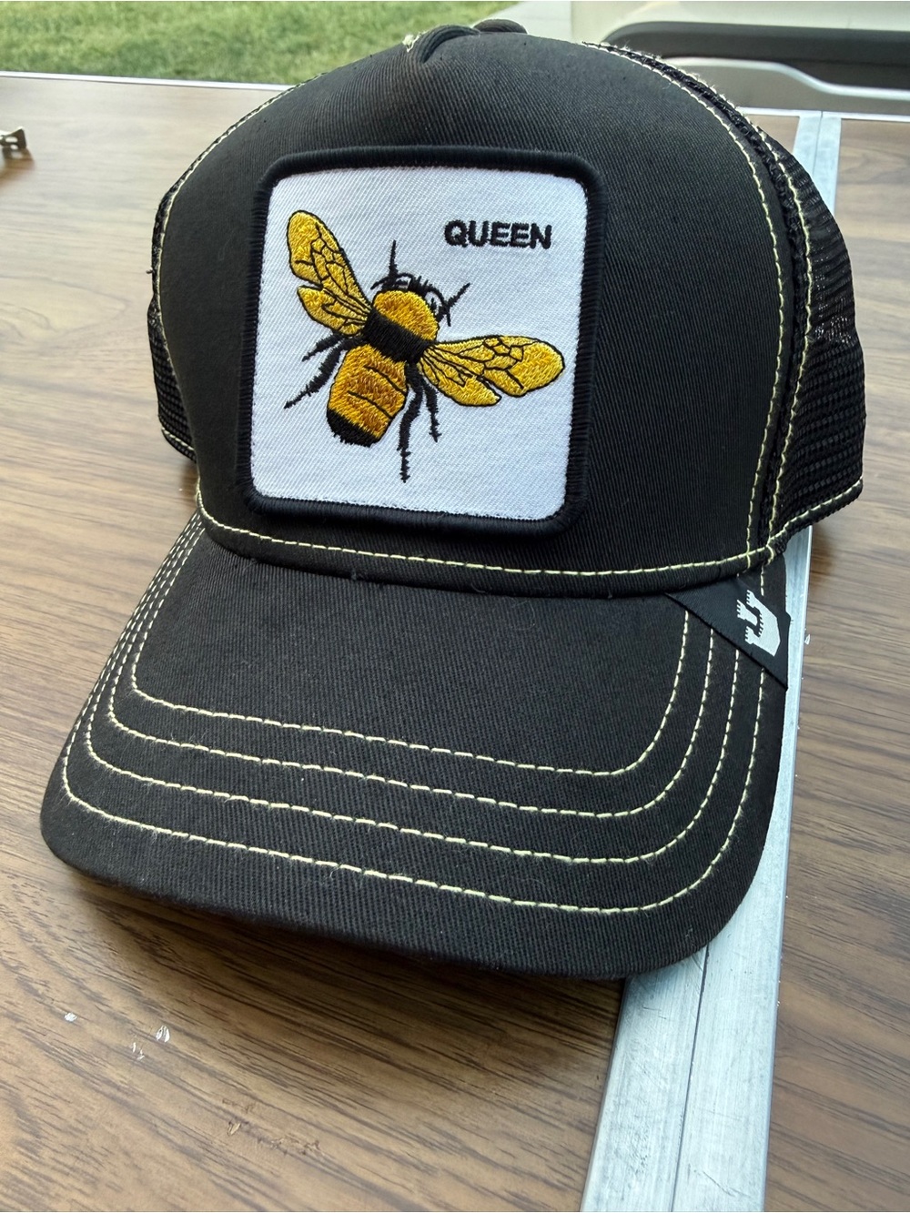 Goorin Bros The Farm Queen Bee Black Trucker Hat